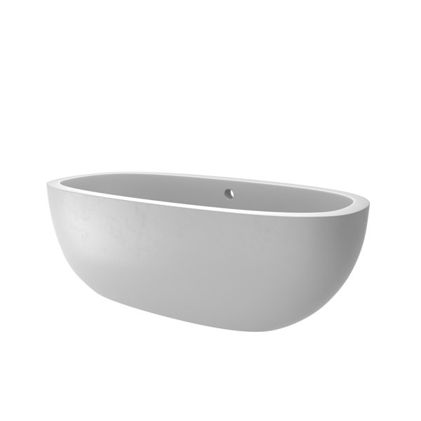 Native Trails Avalon NativeStone Freestanding Soaking Cement Bathtub